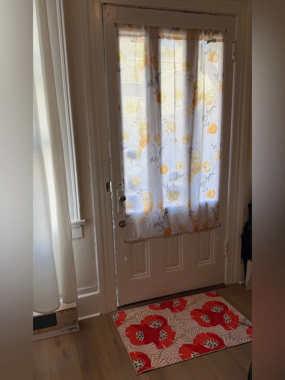 Laura Ashley Yellow Floral - Poppy Meadow Print curtains